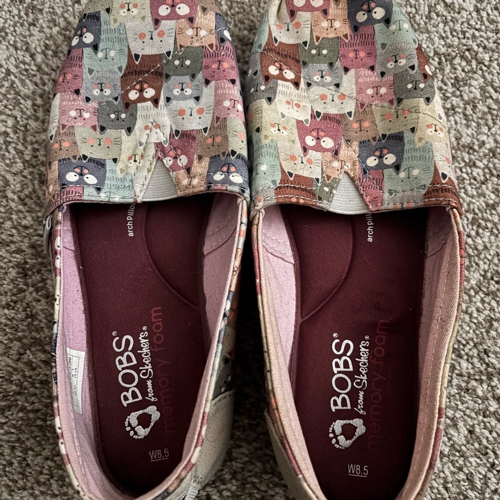 BOBS Cat Print Shoes